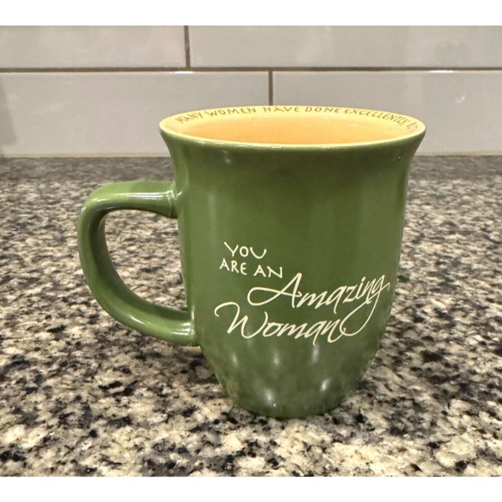 Abbey Press You are An Amazing Woman Mug Cup Proverbs 31:29 Moss Coffee Tea Gift